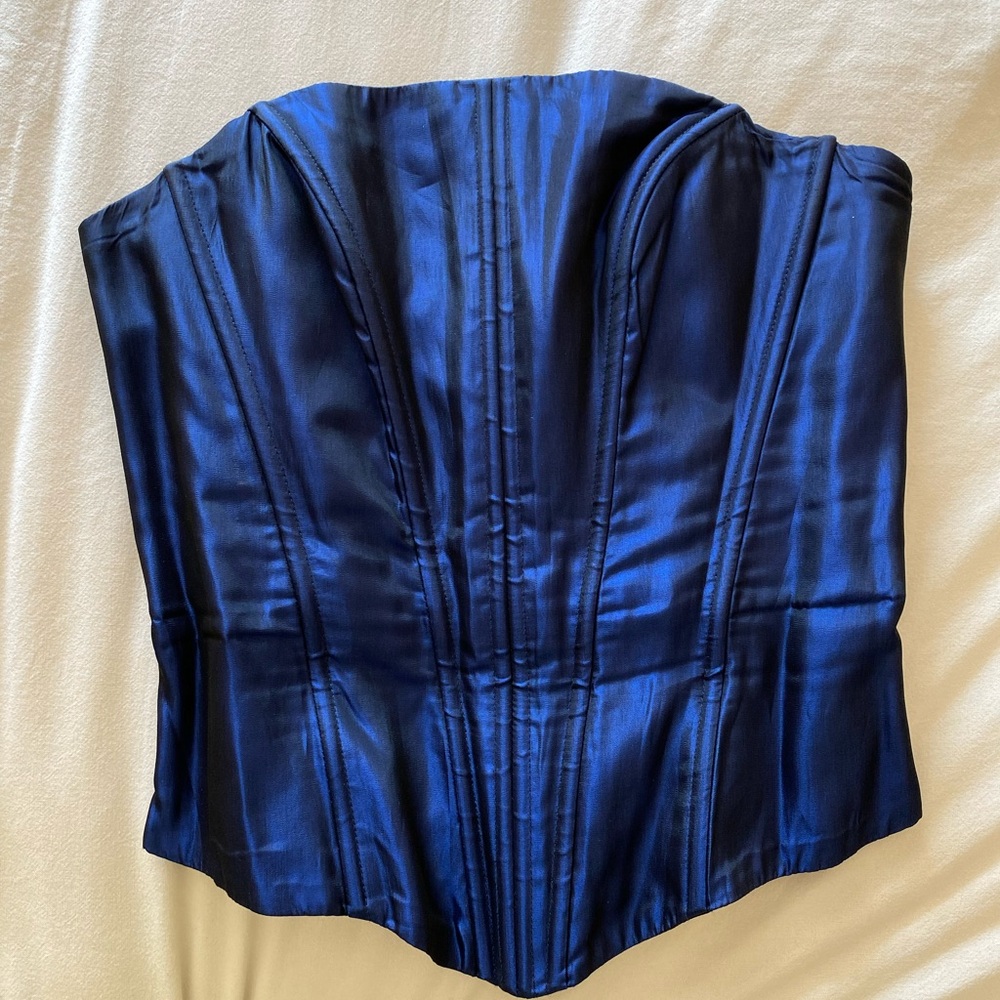 Stunning Blue Corset Top